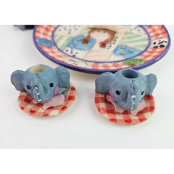 Raggedy Anne & Andy Popular Imports 1997 Ceramic Tea Set Collectors 10 pc Set - Picture 2 of 10